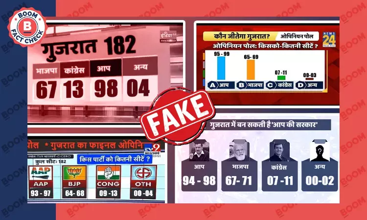 Gujarat Elections 2022: Opinion Poll Graphics Predicting AAP Win Are Fake