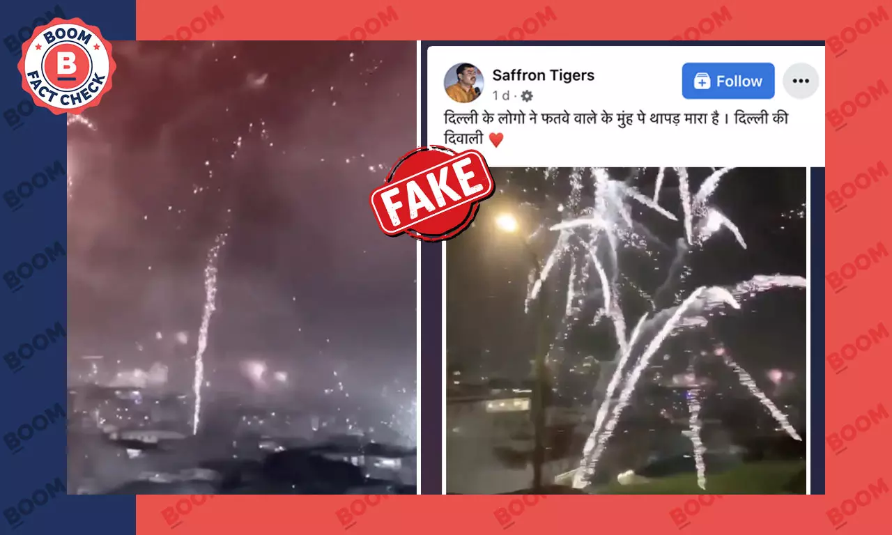 Video Of Fireworks In Naples Peddled As Delhiites Defying Firecracker Ban
