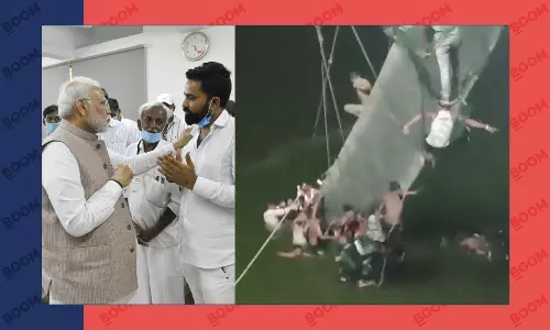 PM Modi Visits Morbi Accident Site As Rescue Ops Continue