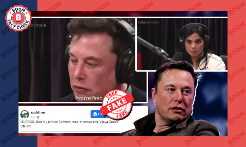 Parody Video Falsely Shared As Elon Musk Fired Vijaya Gadde On Air