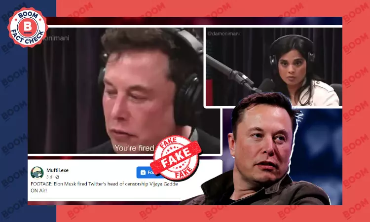 Parody Video Falsely Shared As Elon Musk Fired Vijaya Gadde On Air