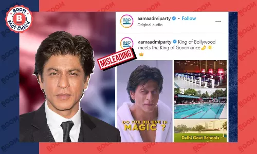 Did Shah Rukh Khan Endorse The Aam Aadmi Party? Viral Video Doctored