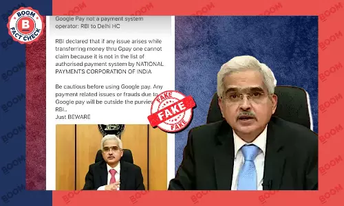 Google Pay Not Protected By The RBI? False Viral Claim Revived Google Pay Not Protected By The RBI? False Viral Claim Revived