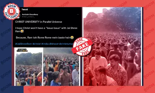 No, Bengalurus Christ College Students Did Not Dance To Jai Shri Ram