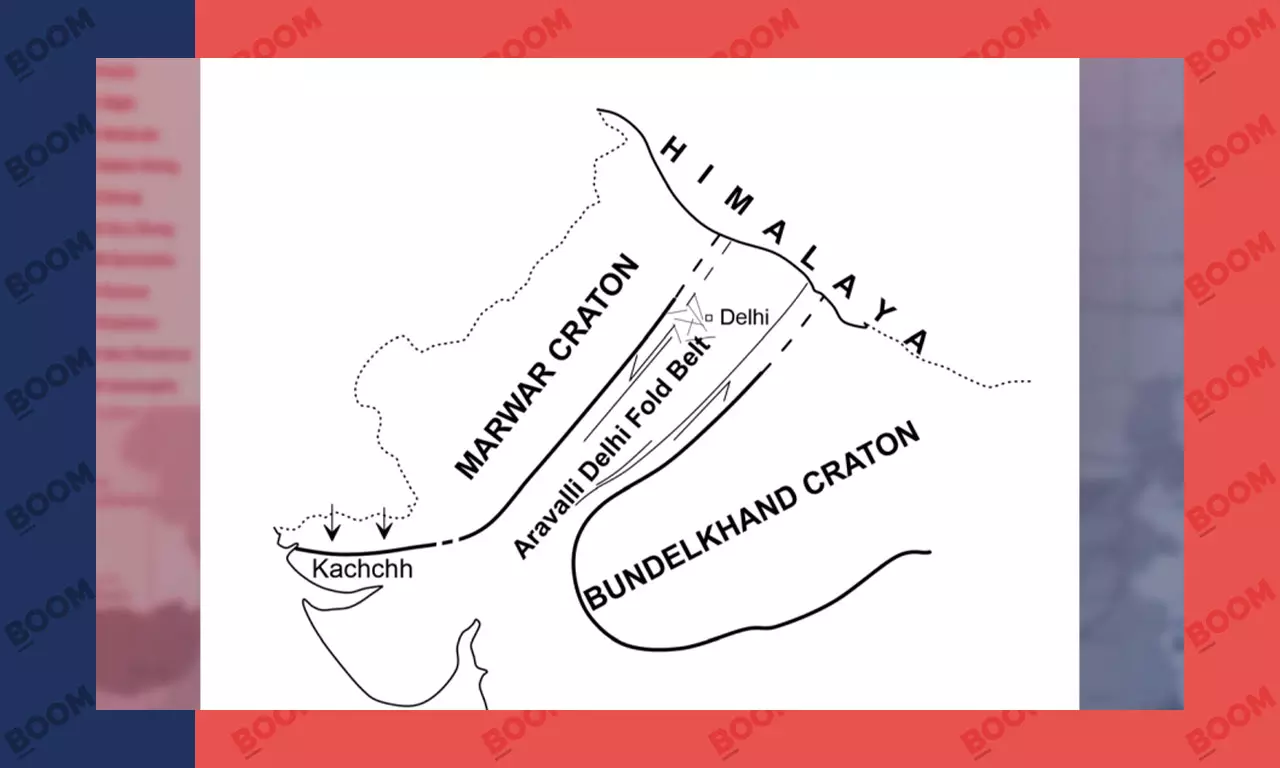 Image CreditL Intraplate seismicity and earthquake hazard in the Aravalli–Delhi Fold Belt, India by Rajeev K Yadav, Stacey S Martin, and Vineet K Gahalaut.