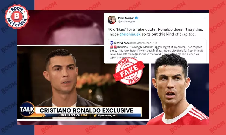No, Cristiano Ronaldo Did Not Say He Regrets Leaving Real Madrid