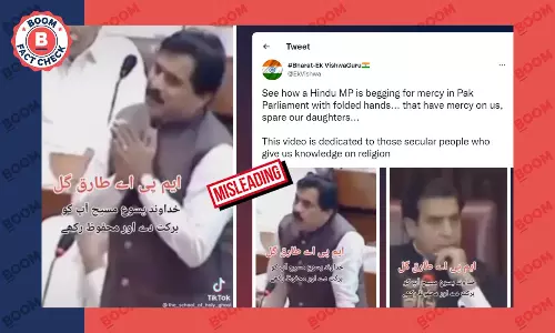 No, This Is Not A Pakistani Hindu MP Talking About Forced Religious Conversions