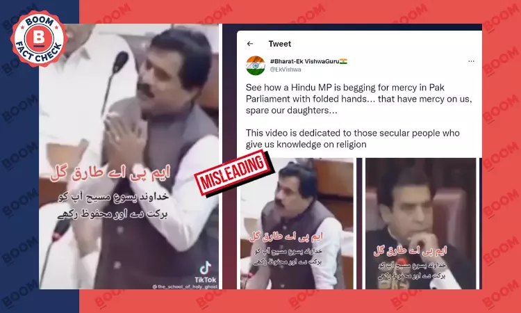 No, This Is Not A Pakistani Hindu MP Talking About Forced Religious Conversions