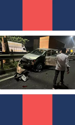 Several Injured After Massive Vehicle Pile-Up On Pune-Bengaluru Highway