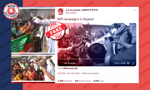 Video Of BJP Candidate Welcomed With Shoe Garland In MP Resurfaces As Gujarat Video Of BJP Candidate Welcomed With Shoe Garland In MP Resurfaces As Gujarat
