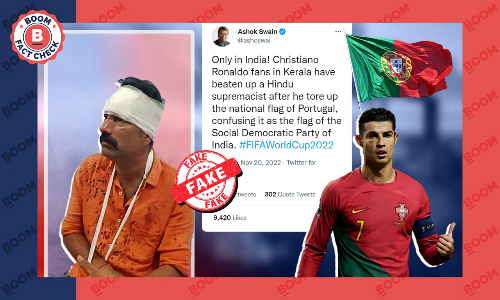 Unrelated Photo Peddled As Kerala Man Caught On Video Tearing Portugal Flag