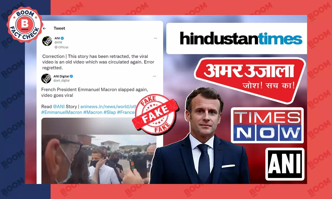 News Outlets Share Old Report of French President Emmanuel Macron Being Slapped News Outlets Share Old Report of French President Emmanuel Macron Being Slapped