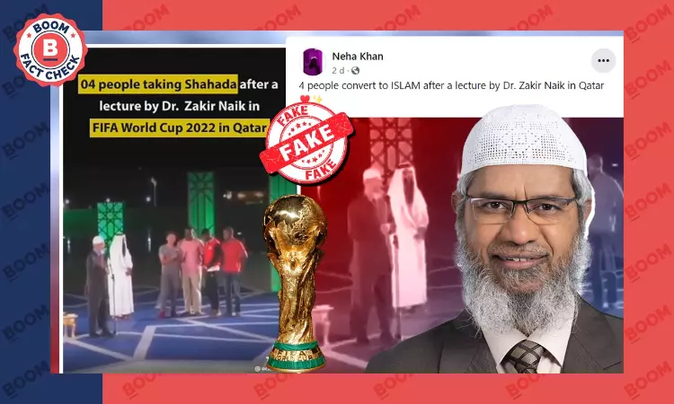 Old Video Showing Zakir Naik Lecture Falsely Linked To World Cup In Qatar