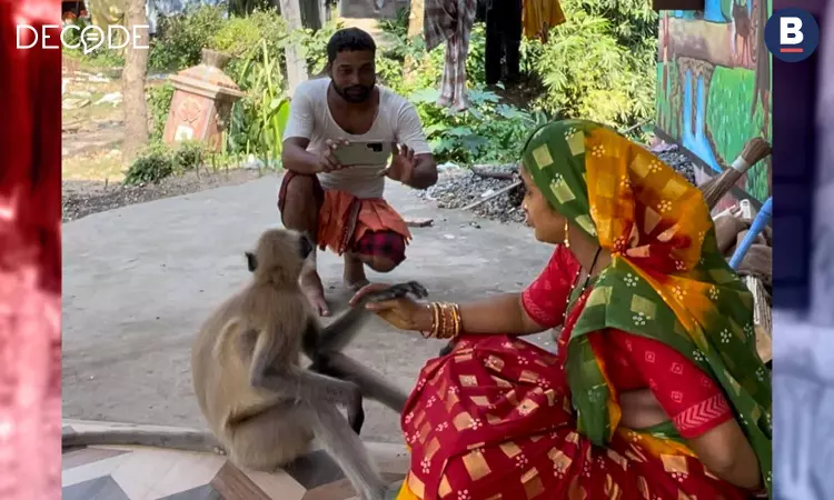 An Odisha Village Couple Was Hit With FIRs Over Their Viral Pet Monkeys