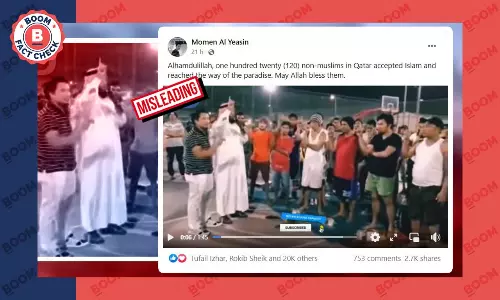 Old Video Of Religious Conversion In Qatar Shared As Recent Old Video Of Religious Conversion In Qatar Shared As Recent