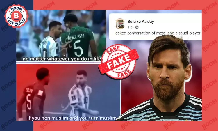 Doctored Video Peddled As Saudi Footballer Telling Messi To Convert To Islam