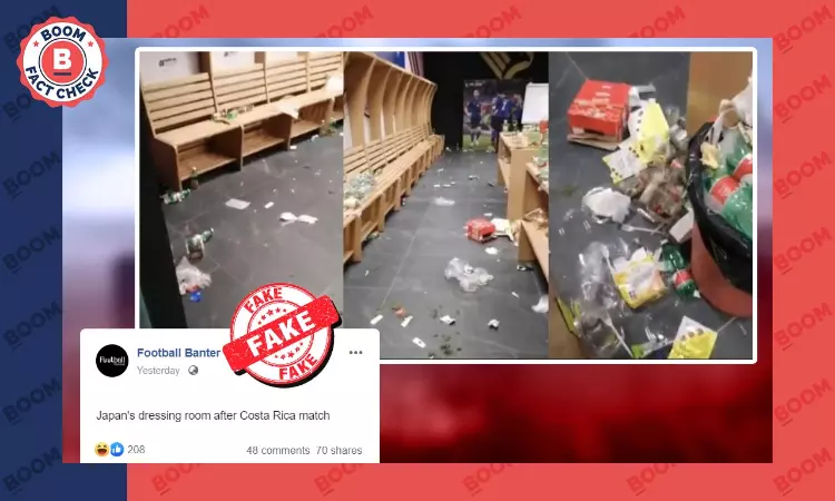 Old Image Shared As Japan Littering Dressing Room After Defeat To Costa Rica