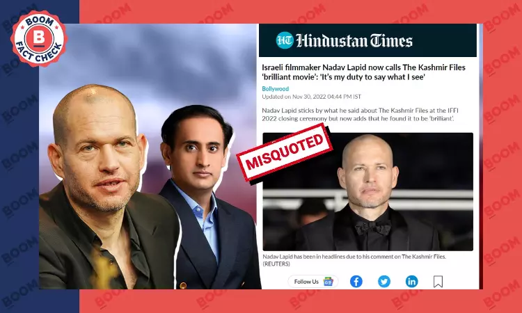 Did Israeli Filmmaker Nadav Lapid Call Kashmir Files A Brilliant Movie?