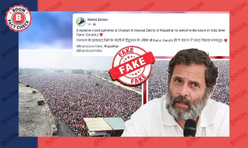 Photo From Mathura Ashram Peddled As Bharat Jodo Yatra In Rajasthan