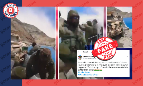 Old Video Peddled As Recent Indian-Chinese Troops Clash In Tawang