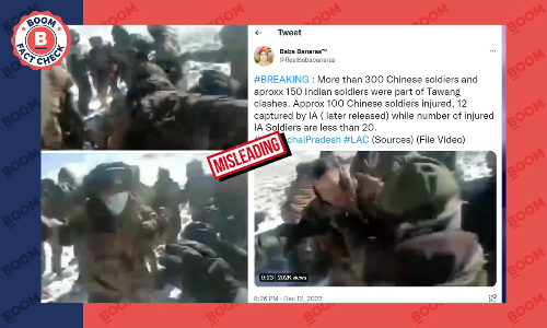 Old Video of Indian-Chinese Troops Brawling Shared As Tawang Clash