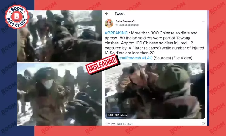 Old Video of Indian-Chinese Troops Brawling Shared As Tawang Clash