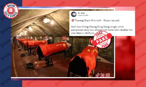 2010 Photo Viral As Coffins Of Chinese Soldiers Killed In Tawang Clash