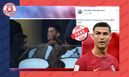 2018 Photo Peddled As Ronaldo Watching FIFA World Cup Final In Qatar