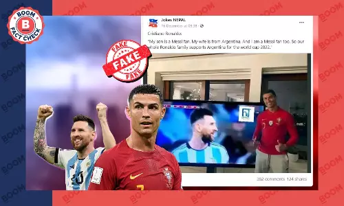 Morphed Image Shows Cristiano Ronaldo Supporting Messi Ahead Of WC Final