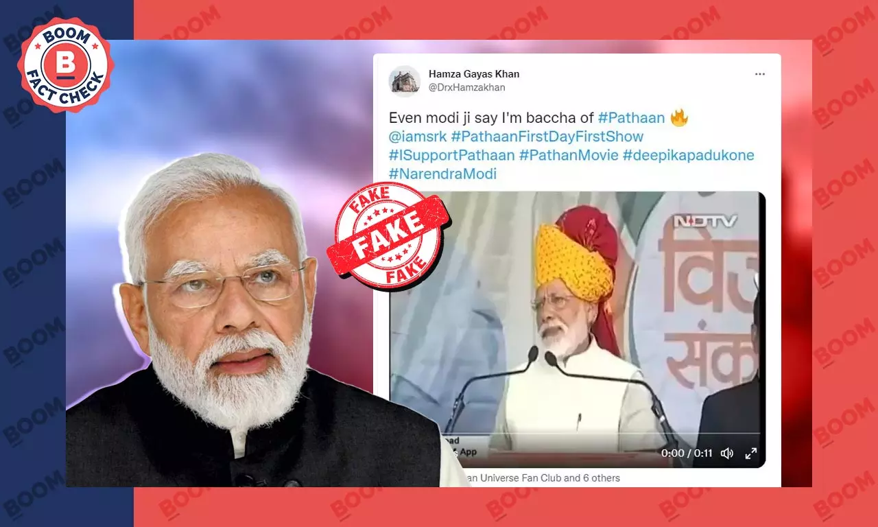 Old Clipped Video Of PM Modi Calling Himself A Pathans Son Revived