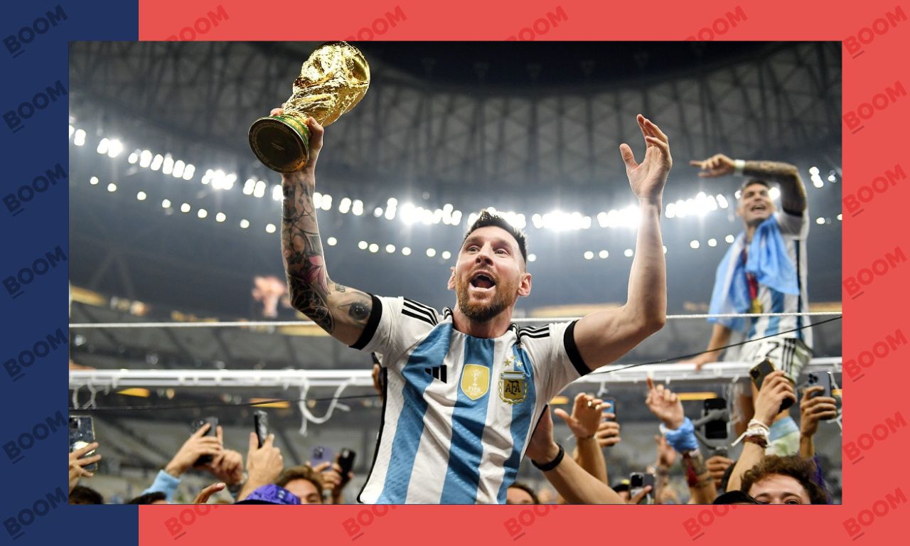 What records and awards does Argentina's Lionel Messi hold