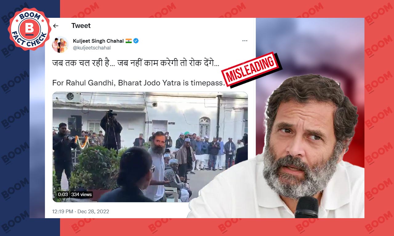 Did Rahul Gandhi Say Bharat Jodo Yatra Will Stop If It Does Not Work? A Fact-Check