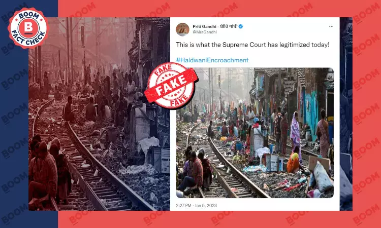 Old Photo of Kolkata Slum Falsely Linked to SC Staying Haldwani Eviction