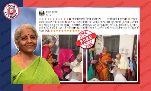 No, This Video Does Not Show FM Nirmala Sitharaman Meeting Her Father