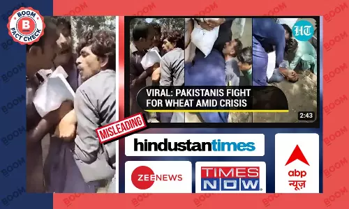 Old Video Of People Fighting Over A Wheat Sack Falsely Linked To Pak Flour Crisis