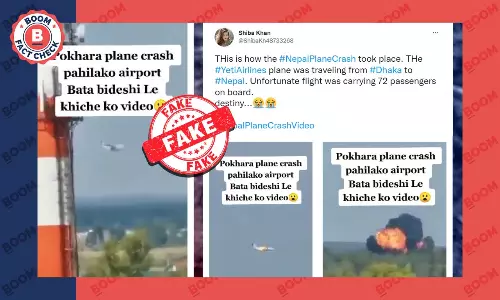 Video of Russian Aircraft Accident Viral As Nepal Plane Crash