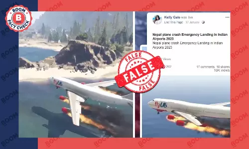 Video Game Footage Peddled As Nepal Plane Making Emergency Landing In India Video Game Footage Peddled As Nepal Plane Making Emergency Landing In India
