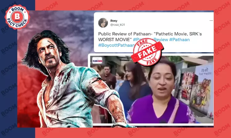 Old Video Of Moviegoers Saying SRKs Worst Movie Peddled As Pathaan Review
