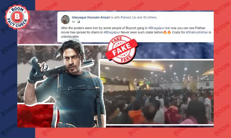 Old Kochi Mall Video Falsely Shared As Huge Crowd For Pathaan In Bihar