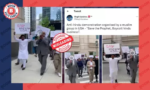 2022 Video Falsely Shared As Recent Anti-Hindu Demonstration In The US 2022 Video Falsely Shared As Recent Anti-Hindu Demonstration In The US