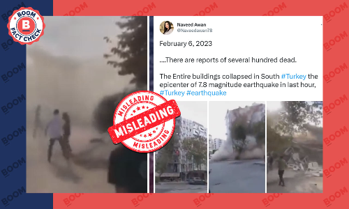Old Videos From 2020 Shared As Recent Visuals From Türkiye Earthquake