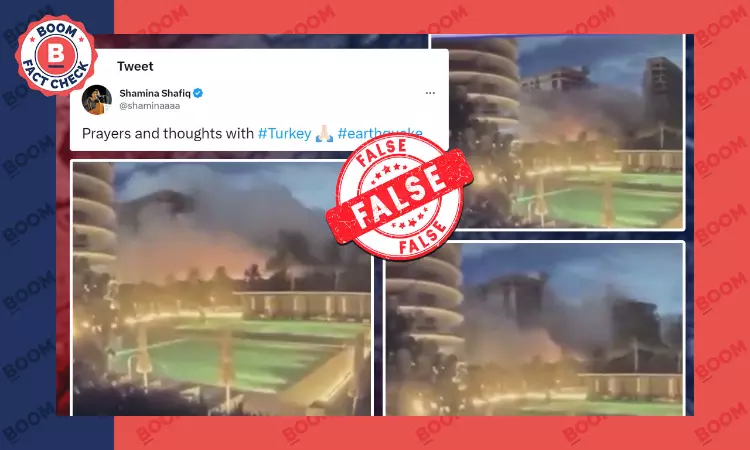 Video Of Building Collapse In Florida Peddled As Türkiye  Earthquake