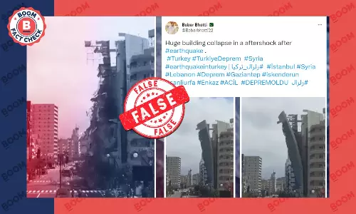 Video Of Scaffolding Falling In Japan Falsely Linked To Türkiye-Syria Quake