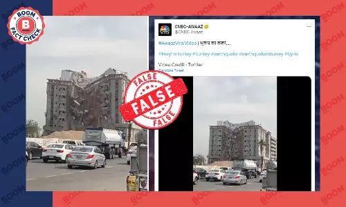 Video Of Building Demolition In Saudi Arabia Peddled As Turkey Quake