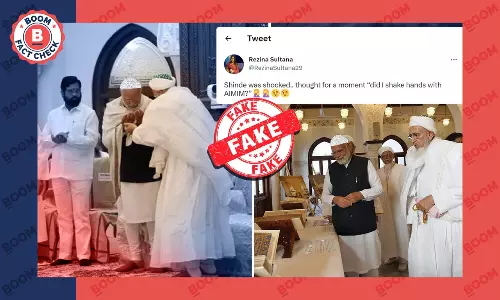 Morphed Images Peddled As PM Modi Wearing Islamic Skull Cap