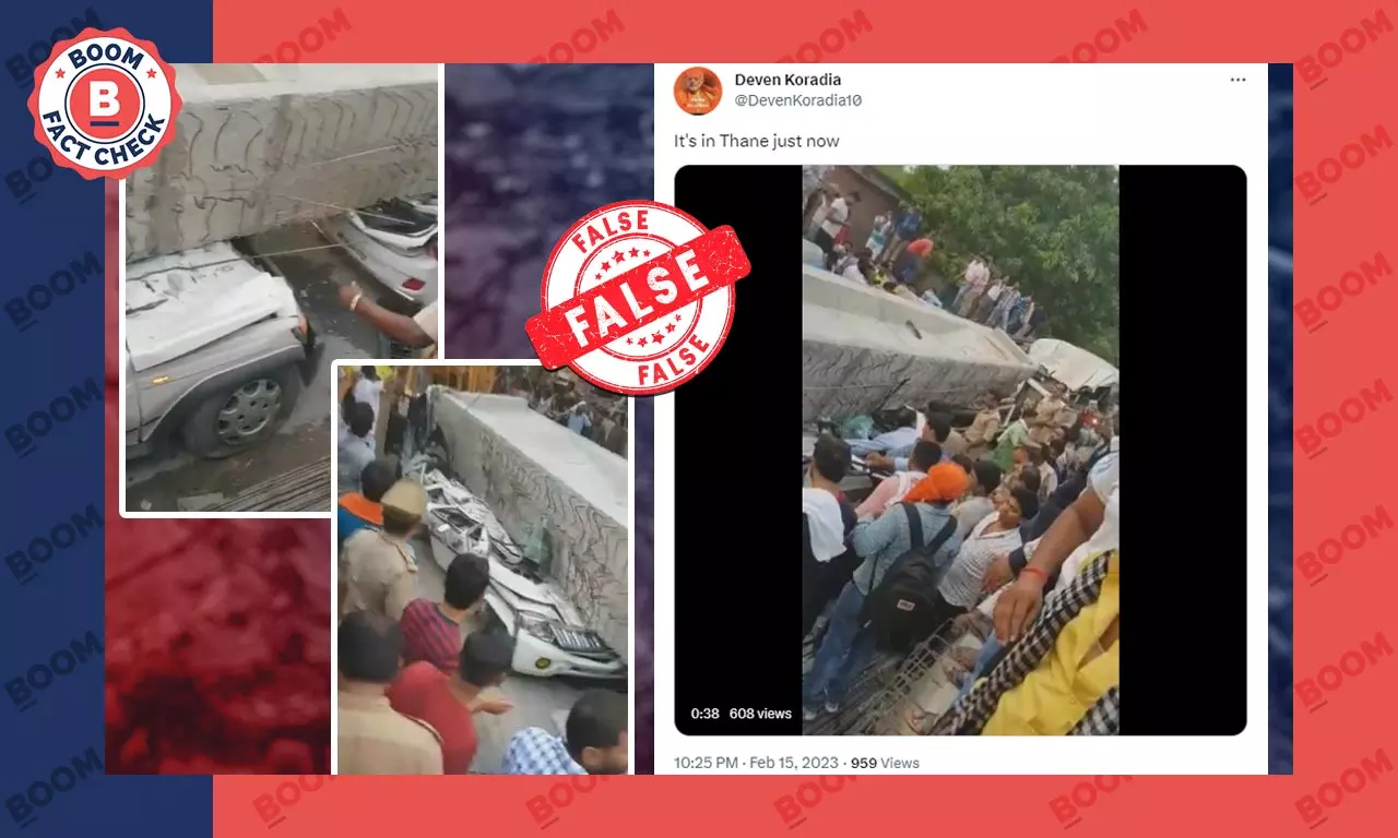 2018 Video of Collapsed Flyover From Varanasi Peddled As Mumbai