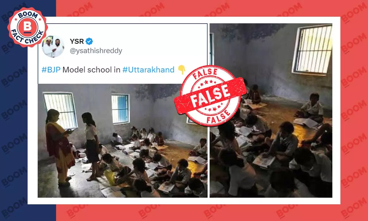 Old Photo Of School In Bihar Peddled As Uttarakhand Old Photo Of School In Bihar Peddled As Uttarakhand