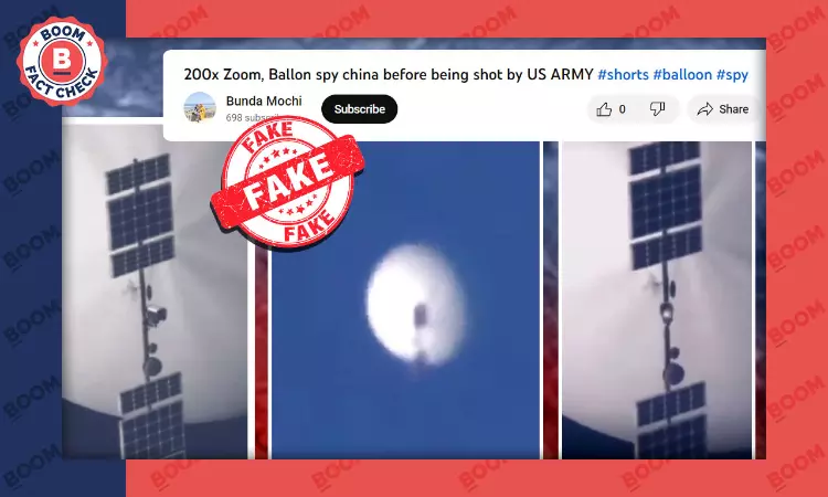 CGI Video Peddled As Footage Capturing Chinese Spy Balloon Flying Over US