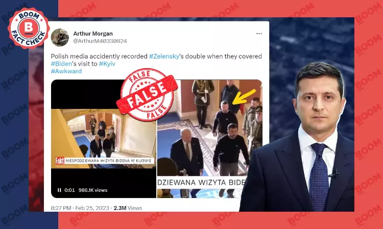 Visuals Of Ukraine President Zelenskys Bodyguard Peddled As Body Double