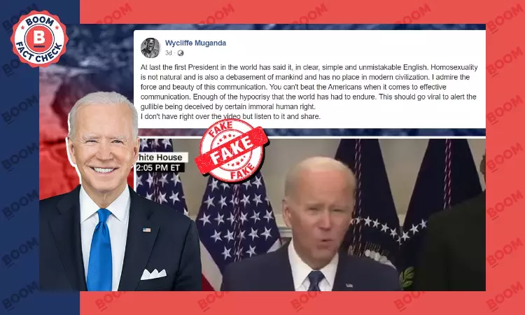 No, US President Biden Did Not Make Transphobic Remarks